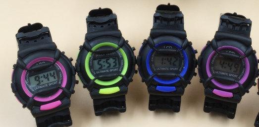 students kids BLACK Sport Watch Best Selling Excellent Sport Fashion Boy Girl Electronic Wrist Kids Watch Gift