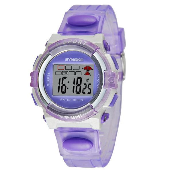 New Arrival Sports Life Waterproof Digital Watch Multi-Function Watches For Children 9 Colors Watches Free Shipping