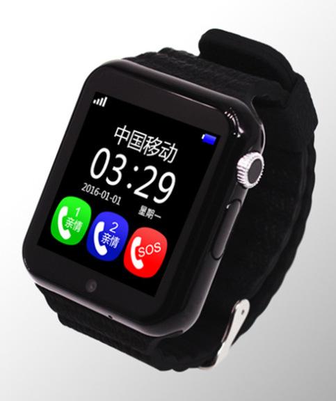 New V7K GPS Positioning Children's Smart Watch Independent Cartoon Call 1.54-inch Touch Screen Waterproof