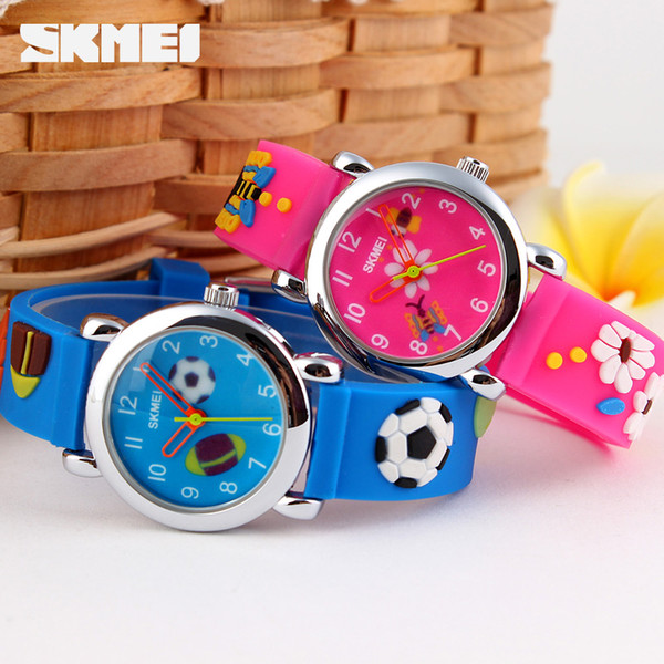 New Lovely SKMEI Children Quartz Watch Boys Girls Sports Watches Fashion Casual Ladies Wristwatches Jelly Kids Clock girls Students Clock