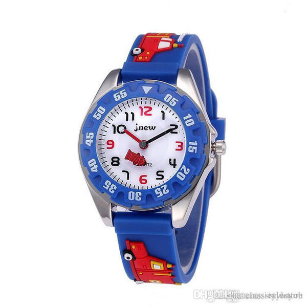 Kid Watch 3D Cartoon Truck Lovely Kids Girls Boys Children Students Quartz Wrist Watch Very Popular Wristwatc Sports Clock