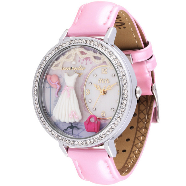 2019 new hot style fashion personality simple generous fashion business soft pottery hand watch double glass diamond table