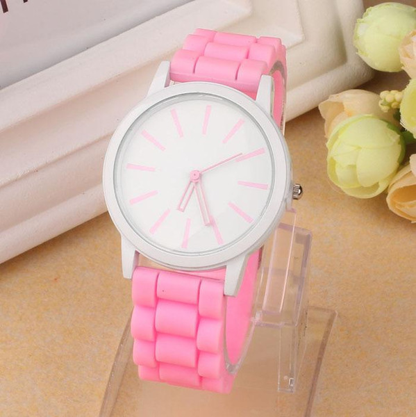 Hot Sale 14 Color Silicone Rubber Jelly Gel Quartz Analog Fashion Sports Women Girl Wrist Watch Unisex relogio feminino