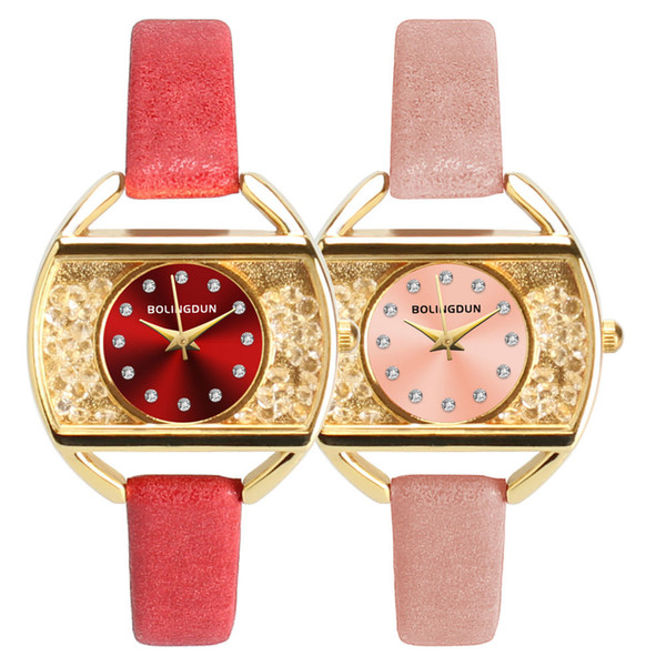 Fashion Lady Dress Watches New Elegant Women Rhinestone Wristwatches High Quality Quartz Watches