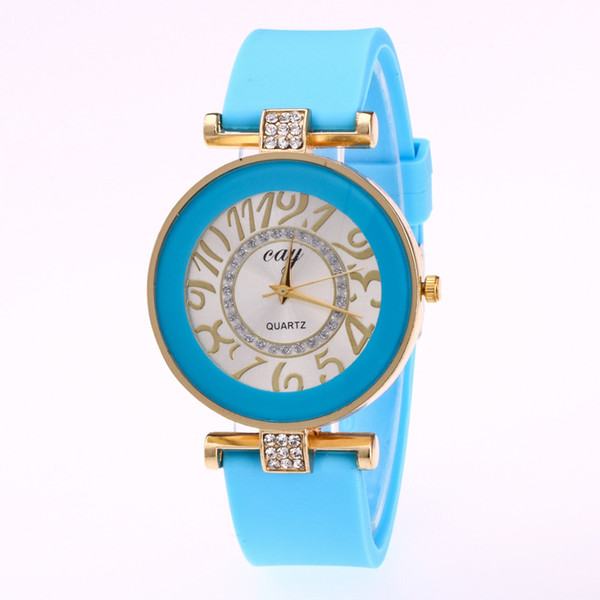 Silicone Strap Wristwatches New Fashion Women Dress Watches Elegant Casual High Quality Student Quartz Watches