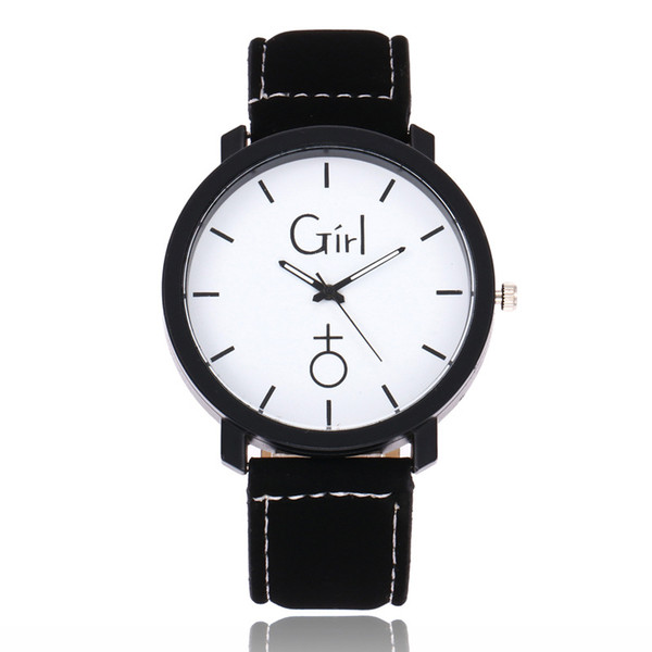 Casual Watches For Boys Girls New Fashion Classic Simple PU Leather Strap High Quality Quartz Wristwatches