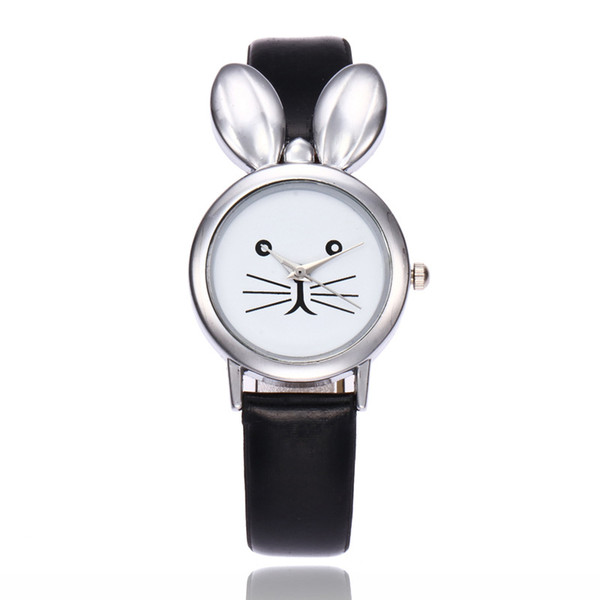 Fashion Watches New Cute Creative Student Wristwatches Girl Gift Casual Women Rabbit Quartz Watches