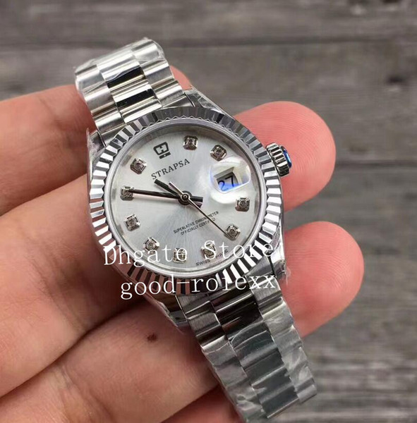 28mm Ladys Automatic Watches Women's Diamond Watch Eta 2236 Ladies 178279 Steel Datejust Perpetual Women Sapphire Flute Bezel Wristwatches