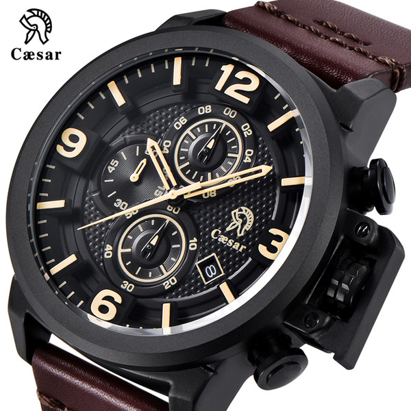 PVD black ocysa Luxury Fashion man Quartz Movement Chronograph STOP Waterproof Sport Male Mens designer Watches Wristwatches Watch 2020