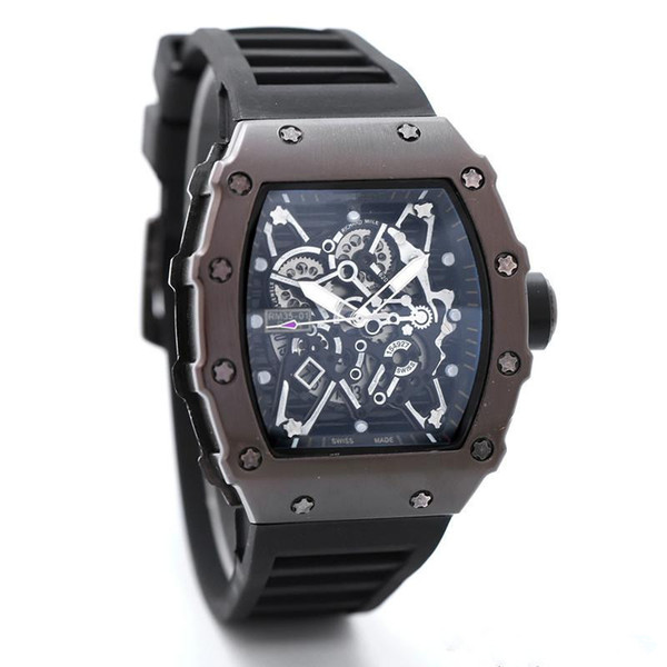 2017Luxury brand Fashion Skeleton Watches men or women Skull sport quartz watch 2