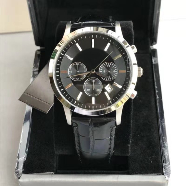 2019 luxury brand watch stainless steel three eyes AR business casual waterproof quartz sports watch strap men's watch relogio