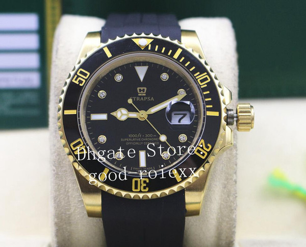 Luxury Men's Automatic 2813 Diamond Watches 40mm Watch Ceramic Bezel 116610 116613 116618 116619 Sport Dive Men Sub Oysterflex Wristwatches