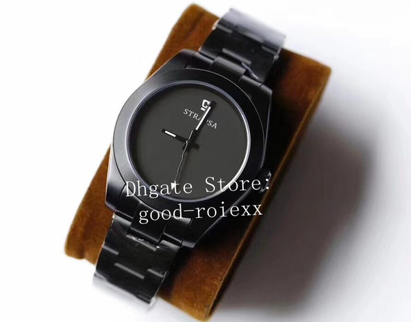 39mm Men's Automatic Miyota 8215 Movement Watch X fragment Watches Black Pvd 116400 Men Perpetual Crystal Mechanical Sport Wristwatches Box