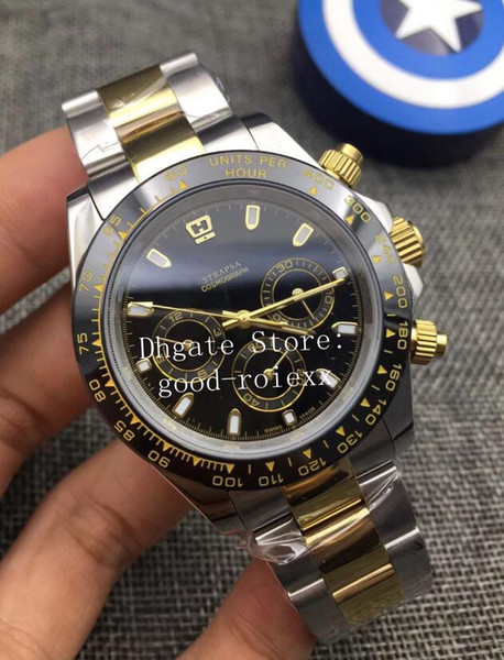 6 Colors Automatic 2813 Watch Mens Gold Steel Cosmograph Crystal Watches Men 116500 Ceramic Bezel Sport Perpetual 116518 Luxury Wristwatches