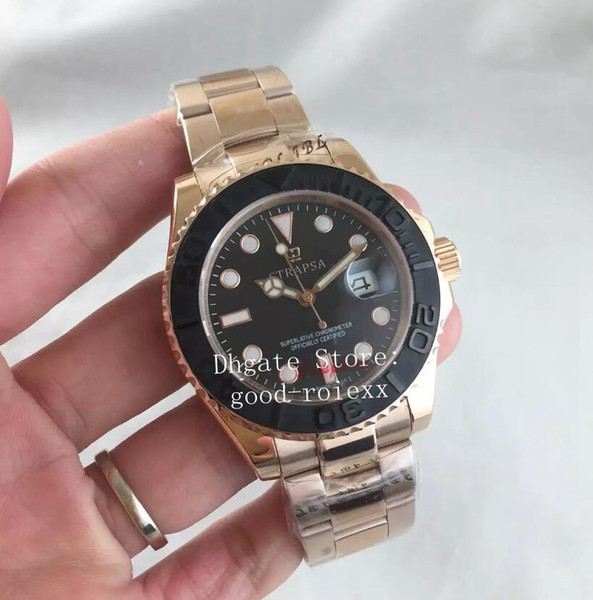 Luxury Automatic 2813 Watches For Men Ceramic Bezel Sapphire Master Watch Men's Date Rose Gold Bracelet Mens 40mm Luminous Wristwatches