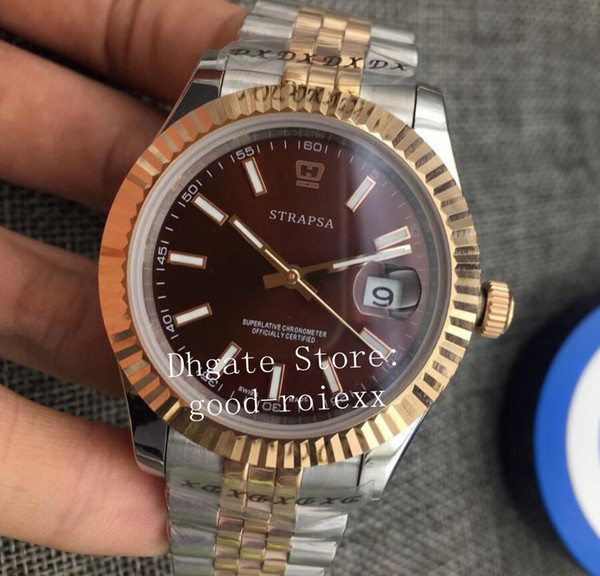 Mens Rose Gold Watch Mechanical 2813 Watches Jubilee Bracelet 126333 Perpetual Men 126331 Brown 126301 Sapphire Datejust Date Wristwatches