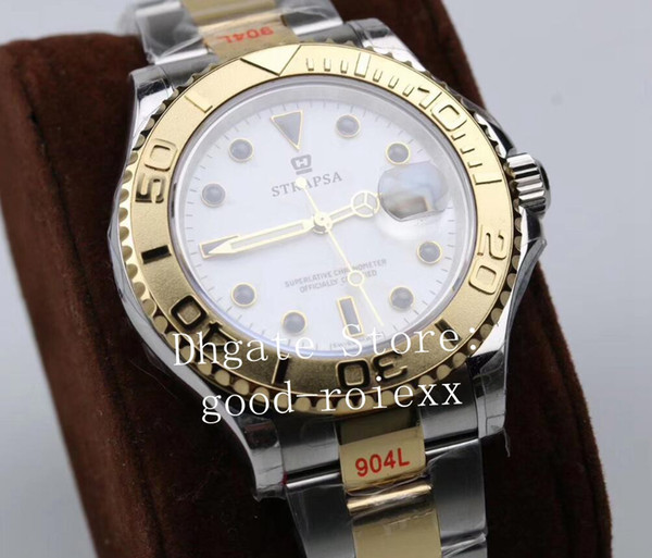 Luxury Eta GM Factory Mens Automatic 2836 Mechanical Watch Men 18K Gold 904L Steel Yacht 126621 116621 16623 Swiss Date Perpetual Watches