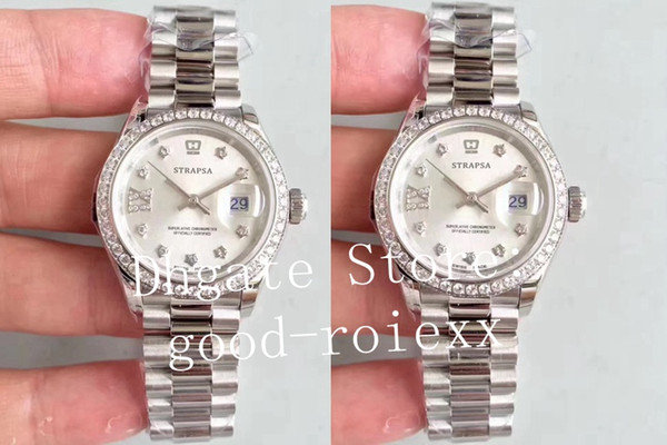 28mm Ladies Mother Of Pearl Dial Watches TW Factory Eta Watch Automatic 2671 Movement Ladys 279136 Women Steel Datejust Crystal Wristwatches