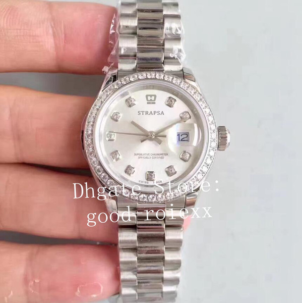 28mm Ladies Watches TW Factory Eta Watch Automatic 2671 Movement Ladys 279136 Perpetual Women Full Steel Datejust Crystal Smart Wristwatches