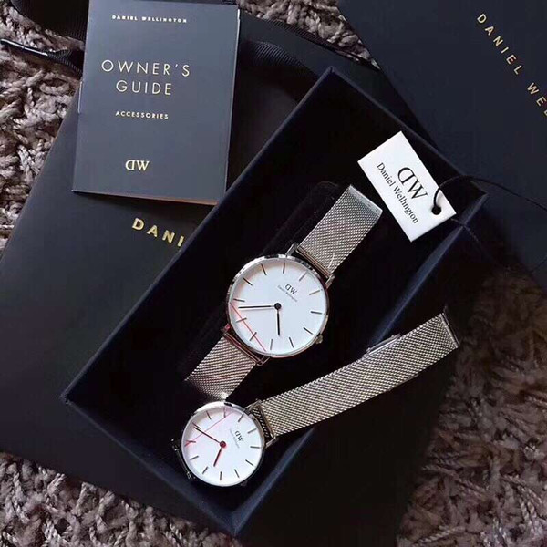 With Original Box New DW Luxury Daniel Wellington watches 40mm Men watches 32 Women Watches quartz watch fashion dress Famous Female Clock