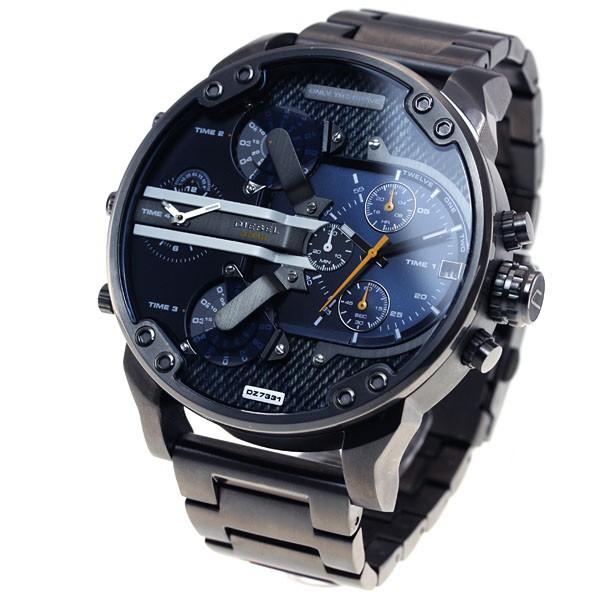 DZ 7331 Watch For Man Big Dial Military Wristwatch 2 time zone Men Sports Watch Fashion Dress Watches Casual Quartz Watch reloj