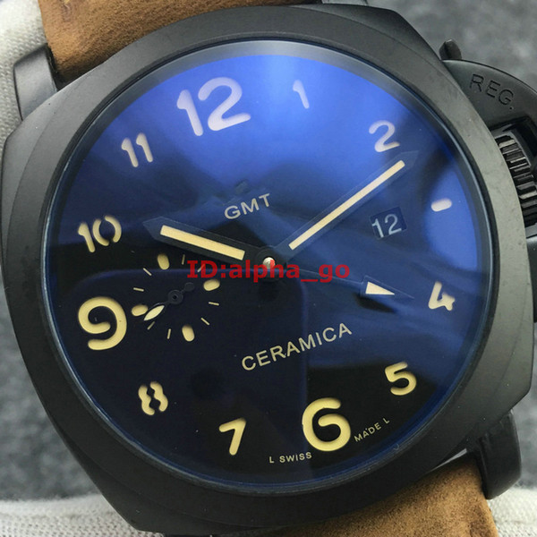 2018 High quality AAA mens watch GMT Automatic Movement Top Luxury brand Mechanical watches fashion Stainless Steel Men sports Wristwatches