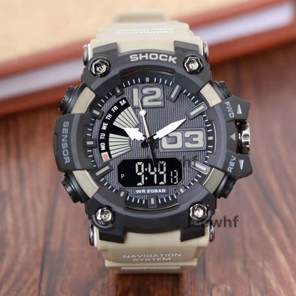 2019 Quality G Style Mens Watches LED Outdoor Man Shock WristWatch Military Digital Clock Watch reloj hombre Date Male Alarm Watches