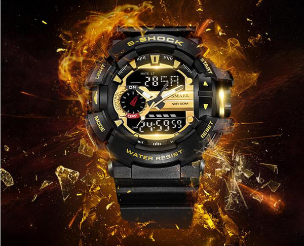 Original FRAM CHINA 5 Color All Function Led Army Military Watches Mens Waterproof S Shock Watch Digital G Sports Wristwatch