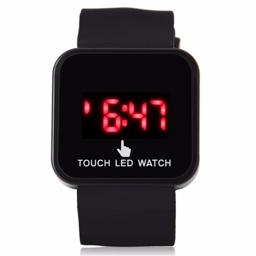 New Colorful Unisex Men Women LED Digital Touch Screen Silicone Date Time Sport Wrist Watch Cai0192