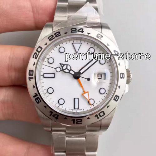 Upgraded version Luxury Best Edition 42mm 216570 Explorer II Stainless Steel Swiss ETA 2813 Movement Automatic Mens Watch Watches