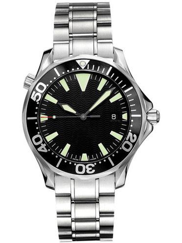 Luxury AAA Mens watches Diver 300m Chronometer Automatic Watches 2254.50 Black Dial Stainless steel Band Waterproof Men Mens' Wristwatches