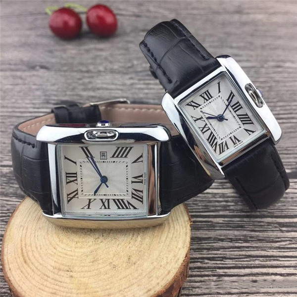 New Couple Luxury women men watches Fashion Leather strap Gold Quartz Classic Wrist watch for Mens Ladies best Valentine gift relogios