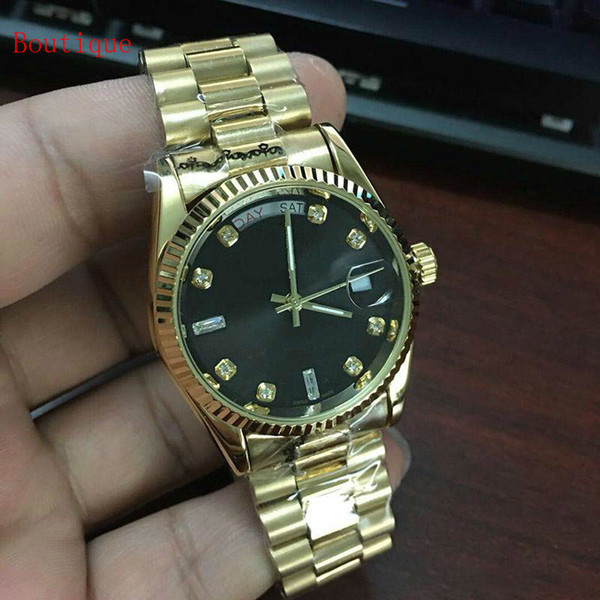 2019 New Double Calendar Watches Automatic Men Watch Stainless Steel Wristwatch Fashion Mechanical Mens Watches