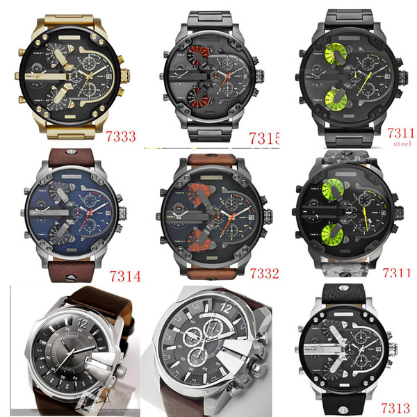 automatic date big Bang watch men Military Watches Men's leather Wristwatches Clock Relogio Super men Sports diesels watches Montre Homme