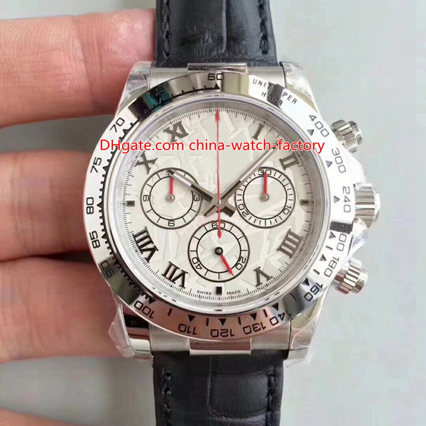 Hot Items Top Quality CAL.7750 Chronograph Movement 40mm Cosmograph 116519 Mother of Pearl Dial 316L Steel Automatic Mens Watch Watches