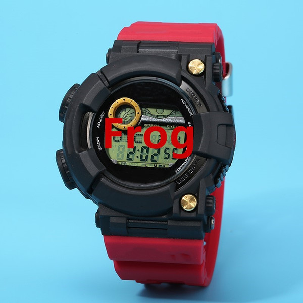 relogio digital frog man watch rubber men's sport clock military shock resistant wristwatch with box Free Shipping