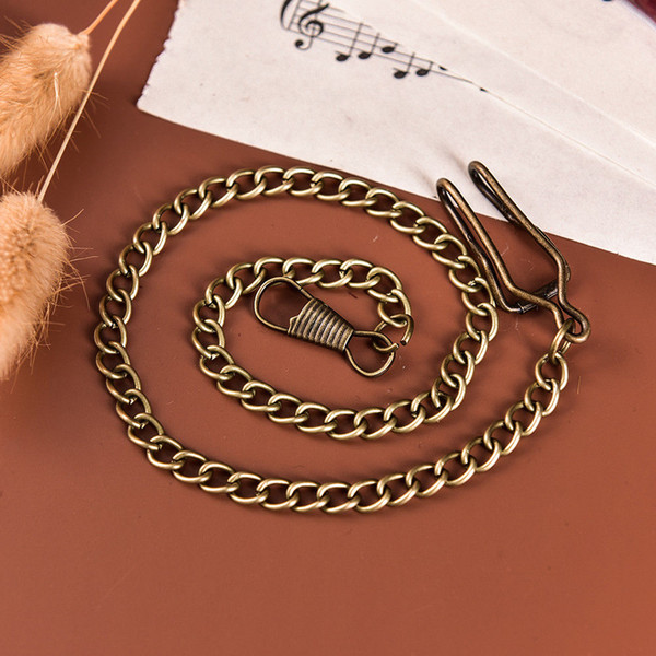 Hot Sale Bronze Alloy Pocket Watch Chains Chain For Antique Quartz Vintage Pocket Watch