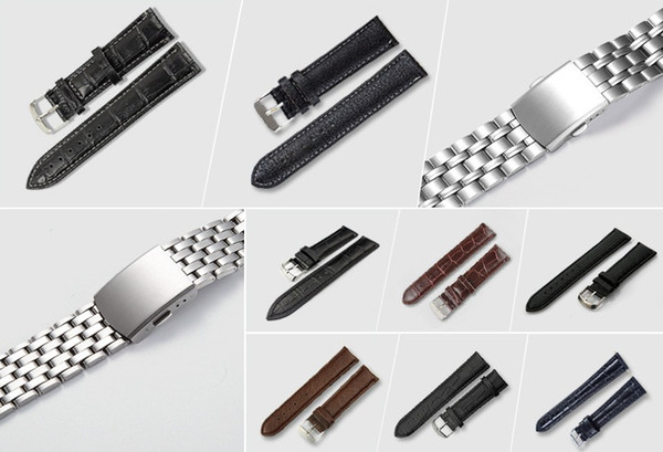 Wear-resisting and corrosion-resistant stainless steel watch band steel watch band male steel band metal watch chain 20mm