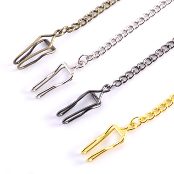 New Arrival Retail 10pc High Quality Alloy Pocket Watch Chain Black/Silver/Golden/Bronze 4 Colors For Your Choice