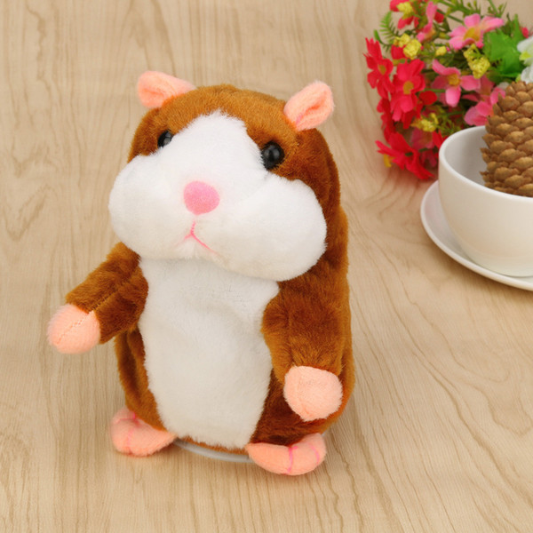 Adorable Interesting Speak Talking Record Hamster Mouse Plush Kids Toys Watch Accessary