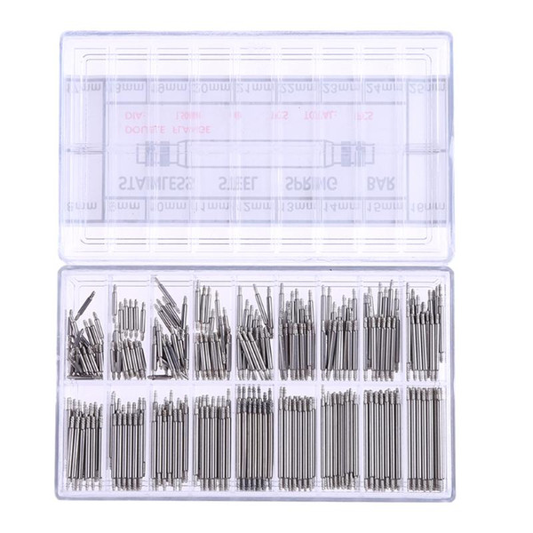 360pcs Watchmaker Clock Watch Tools 8-25mm Stainless Steel Band Spring Bars Strap Link Pins Watch Repair Tool Kit