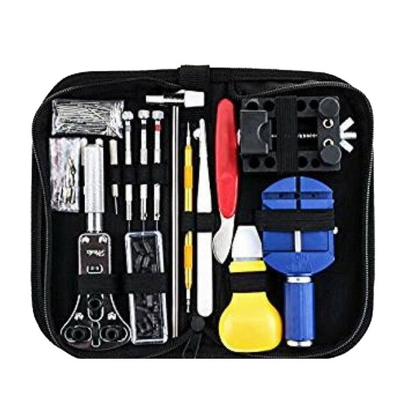 147 Pcs Watch Repair Tool Kit Case Opener Link Spring Bar Remover Watch Kit Metal Watchmaker Tools For Adjustment Set Band