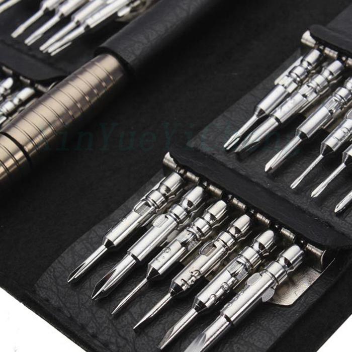 Wholesale-Brand New Portable Watch Screwdriver Set of 25pcs Watch Repair Tool Muti-size for Mobile Cell Phone Computer Repair