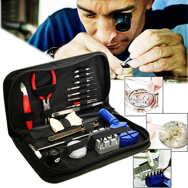 19pcs Watch Tools Watch Opener Remover Spring Bar Repair Pry Screwdriver Clock Repair Tool Kit Tools Parts