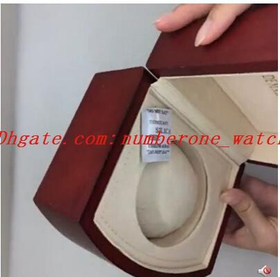 Factory Supplier Super Quality New Luxury Mens Original Red Boxes Papers Watches Booklet Card Gift For Man Men Women Watch Boxes