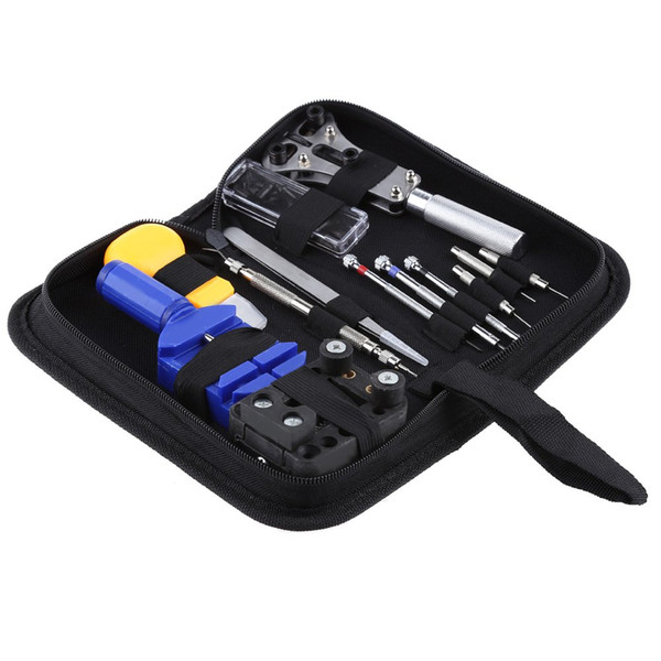 Wholesale-HOT Sale 13Pcs Watch Repair Tools Portable Wrist Watch Repair Tool Set Professional Tools For Watchmaker Adjuster Opener