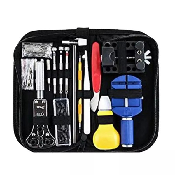 147 Pcs Watch Repair Tool Kit Case Opener Link Spring Bar Remover Watch Kit Metal Watchmaker Tools For Adjustment Set Band