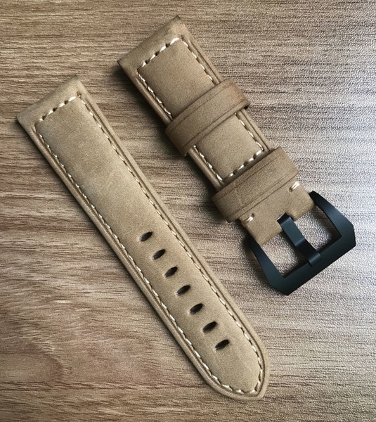 ocysa 
8000
brown black Crazy horse leather genuine watches belt watch strap ocy002 24mm 26mm fit for pam