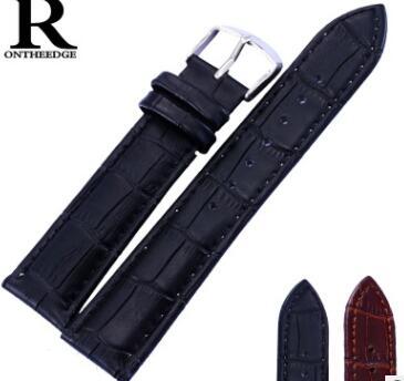 fashion 2019 sell hot NEW Black With White stitched Diver Rubber band strap with deployment clasp