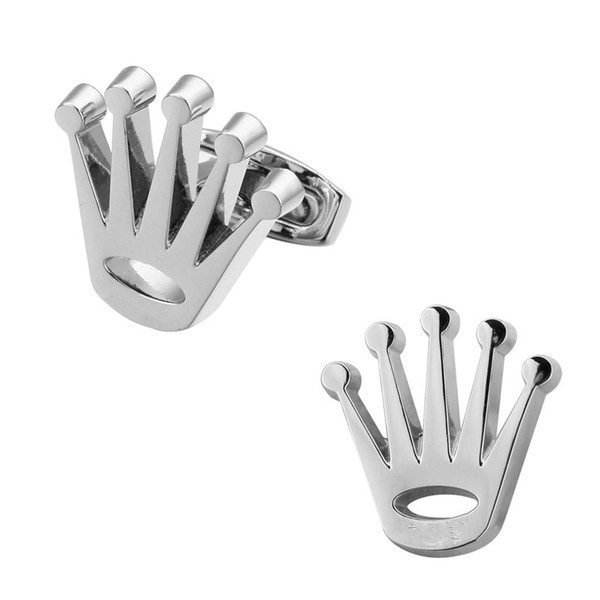 Men's cuff links are made of fine steel and hand-sanded in a simple design style with French cuff button